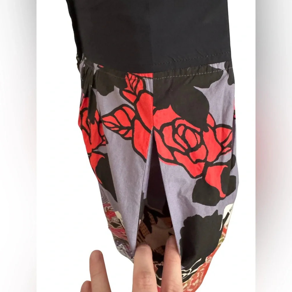 Etro Vibrant Midi Skirt with Purple, Red and Green Accents - Picture 8 of 8